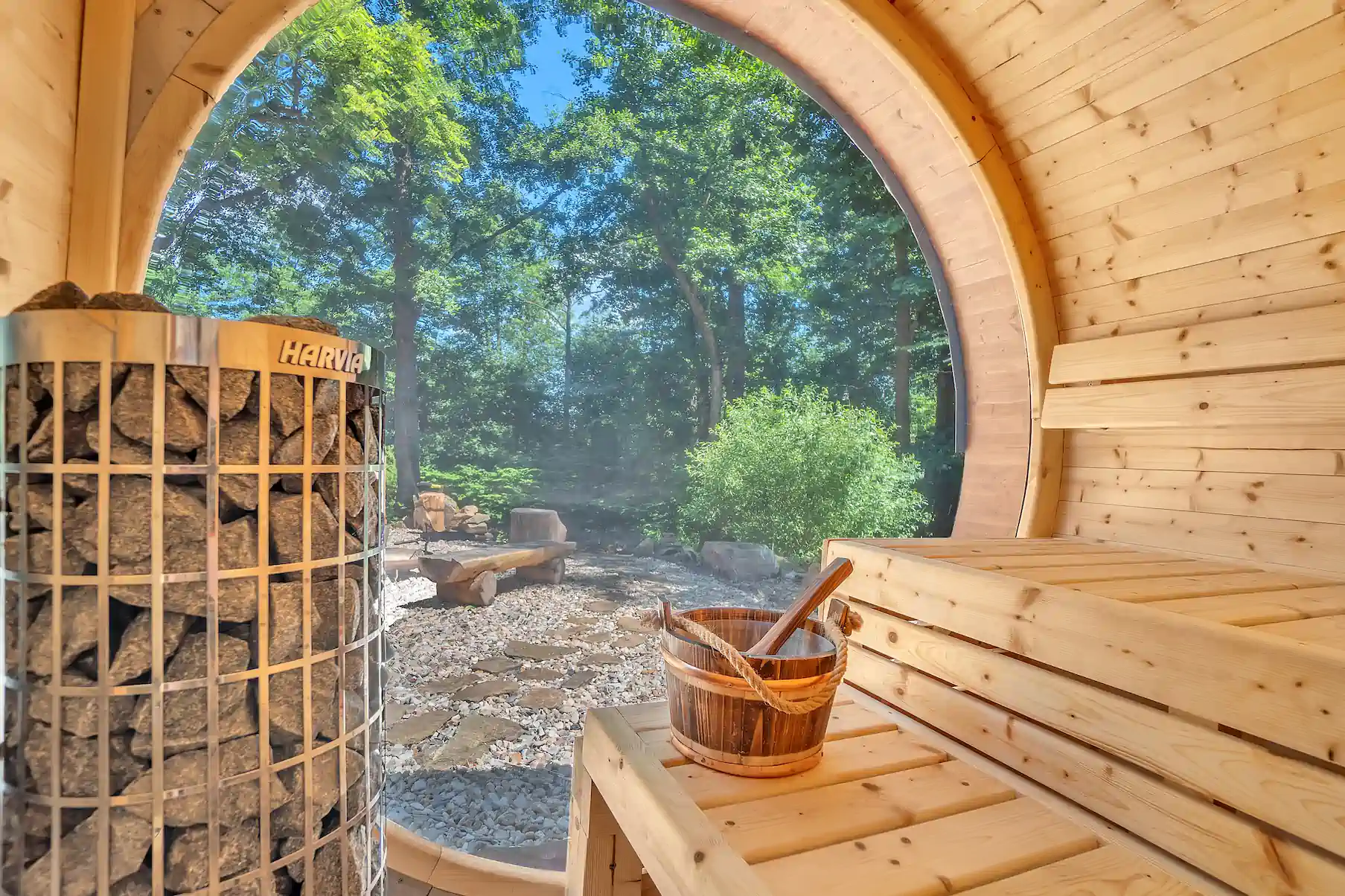 Finská sauna u Glamping Labe